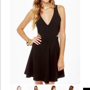 Cutout Black Dress
