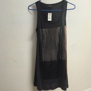 NWT express long tank with sequin
