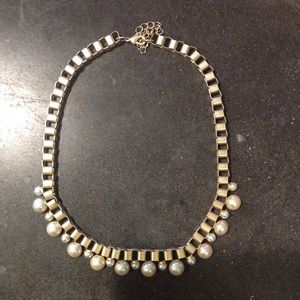 Gold and Pearl Necklace