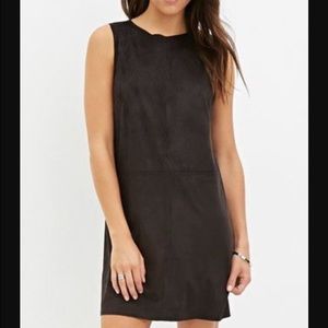Faux Suede Shift Dress