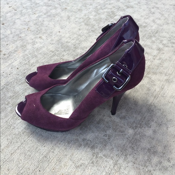 Guess Purple Platform Heels