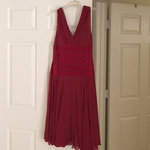 Red BCBG dress