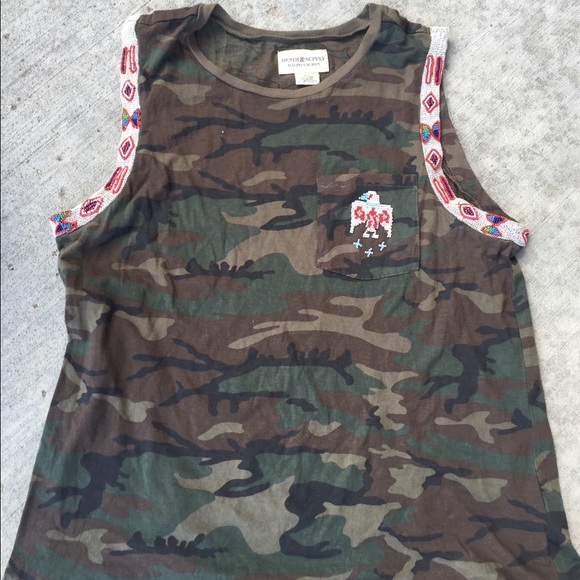 Denim Supply Ralph Lauren Army Tank Sz M