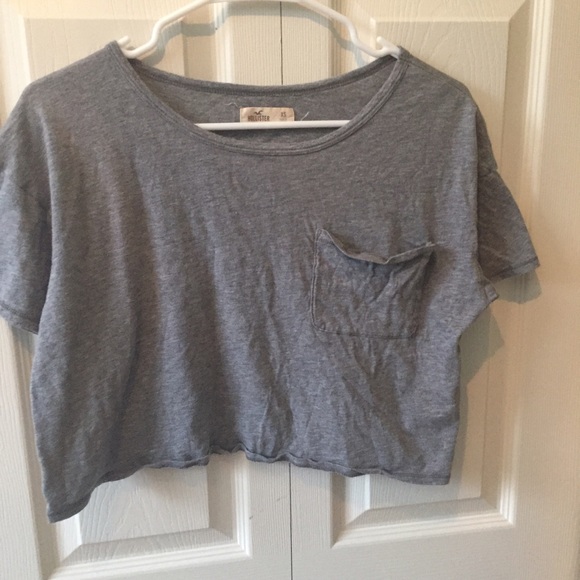 Light grey box crop top - Picture 1 of 3