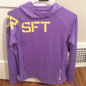new purple reebok CrossFit motion hoodie / size M