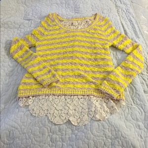 (SOLD) Anthropologie YELLOW BIRD Knitted Sweater ✨