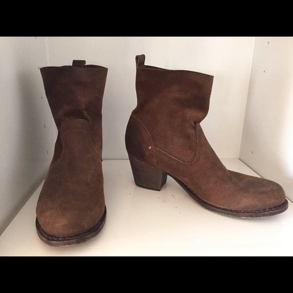 Rag & Bone rustic brown leather ankle boots
