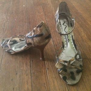 Leopard print heels