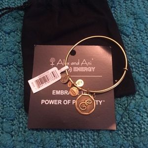 Alex and ani "e" bracelet
