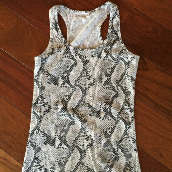 Black and white glitter animal racer tank small