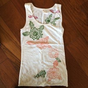 Free people floral tank xs