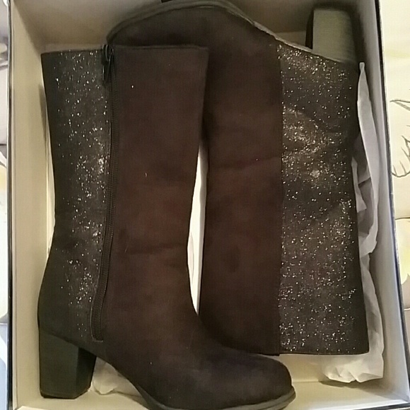 ASAP girls glitter and suede boots - Picture 1 of 3