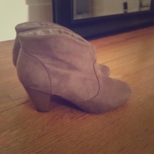 Taupe booties
