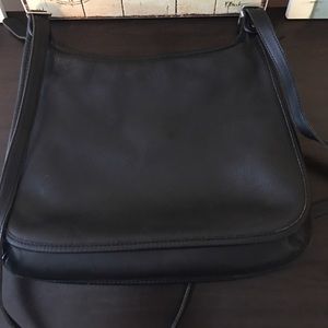 Vintage Coach Reissue Black Leather Crossbody