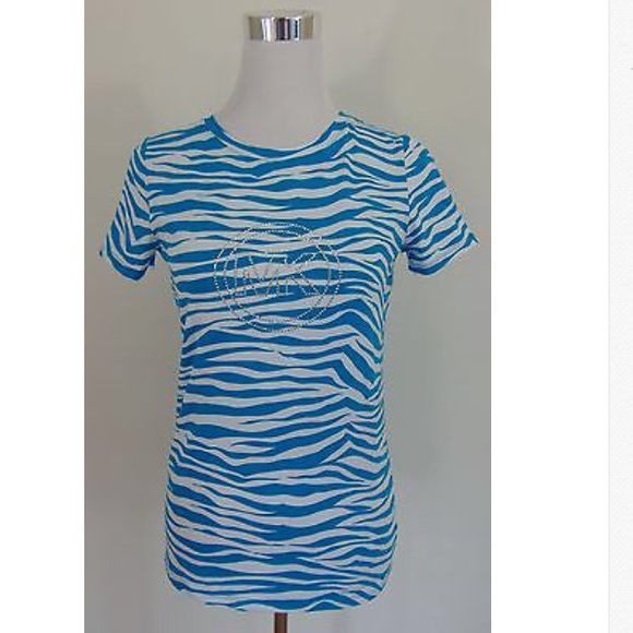 ❤️NWT Michael Michael kors blue zebra size s❤️