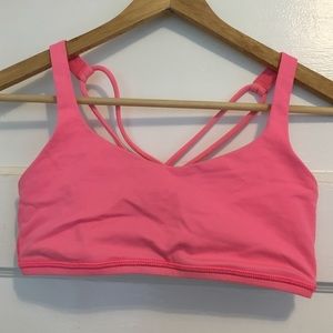 Lululemon Pink Yoga Sportsbra