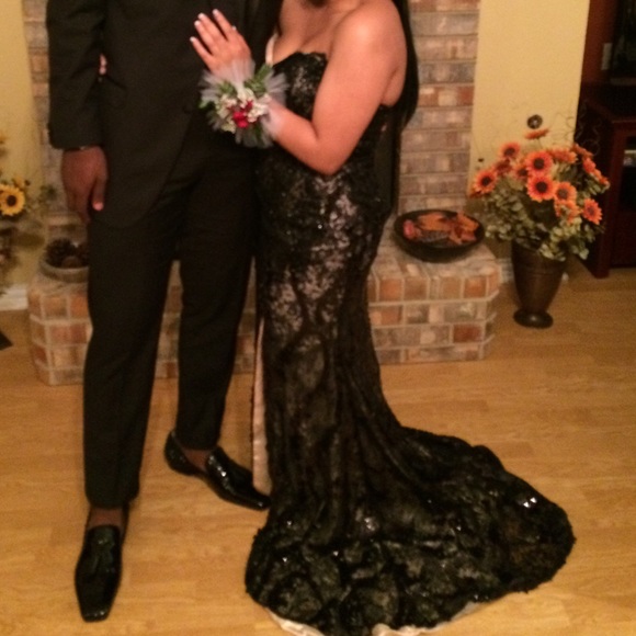 MacDuggal Strapless Prom Dress