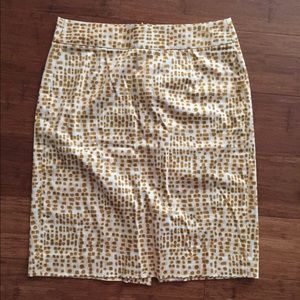 J. Crew Factory printed pencil skirt