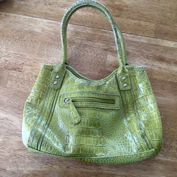 Small imitation alligator skin purse