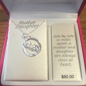 Mom and daughter necklace
