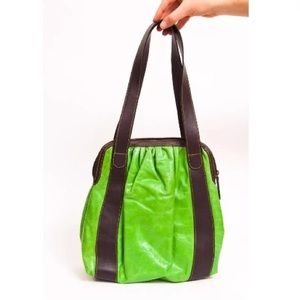 Latico purse - green leather