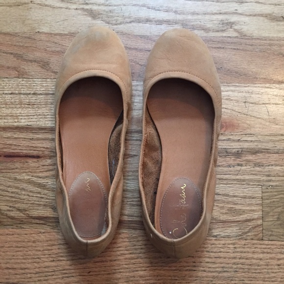 Camel suede Cole Haan Flats