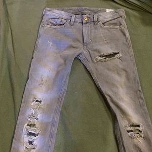 Men's Diesel distressed denim