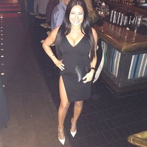 Black Dress with high slit