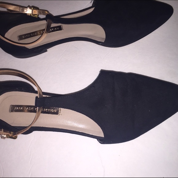 Zara Shoes - Zara ankle strapped flats