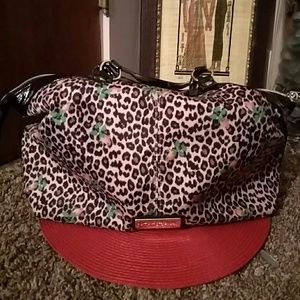 Betsy Johnson leopard print purse