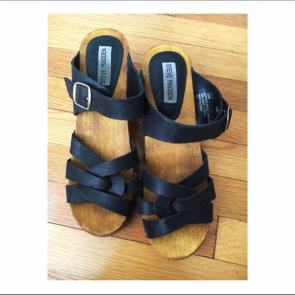 Steve Madden Wooden Platform Shoes