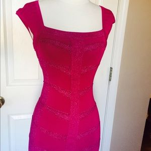 Hot pink/fuchsia mini dress