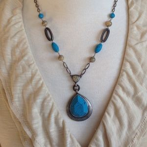 Turquoise statement necklace