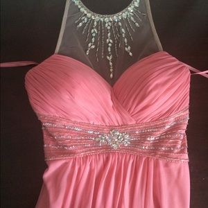 Xscape Pink Prom dress-size 8 long floor length