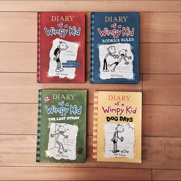 Diary of a Wimpy Kid Set of 4 BOOKS