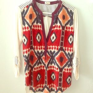 Anthropologie 3/4 sleeve top