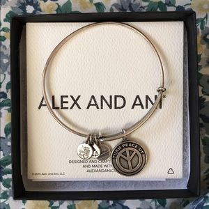 RESERVED Alex and Ani Turn Peace Up Bracelet