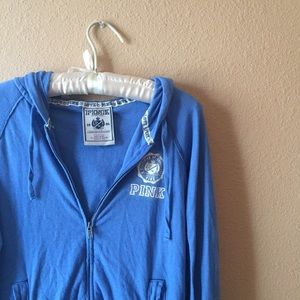 PINK Victoria Secret Blue Zip Up