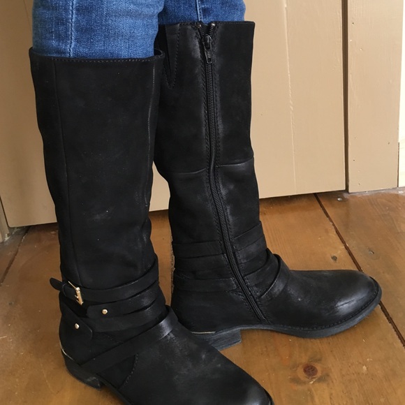 Black Suede Boots size 8