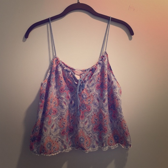 Victoria's Secret Other - Victoria's Secret Sleep tie-front paisley cami