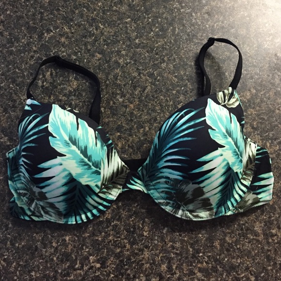 VS PINK palm leaf print bra