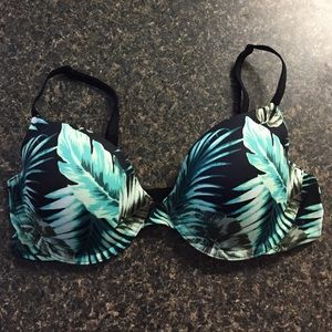 VS PINK palm leaf print bra