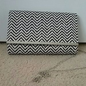 Black and white crossbody