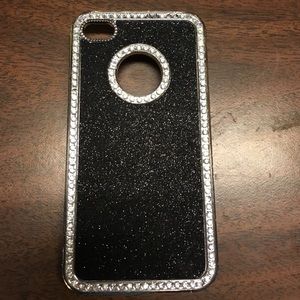 Black sparkly iPhone 4 case.