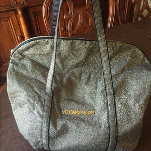 Victoria secret sparkly weekender bag
