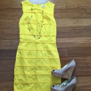 Calvin Klein summer yellow dress.