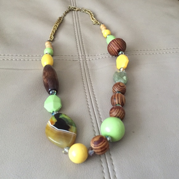 Anthropologie Pieced Prism Necklce