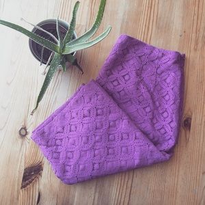 SALE: NWOT Ann Taylor Purple Crochet Skirt