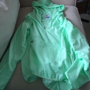Mint rain hoodie