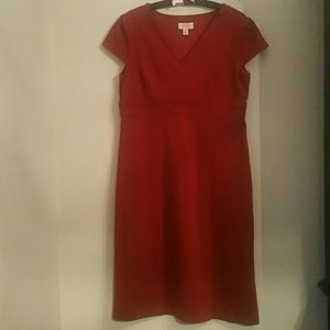 Red Stretch Knit Dress